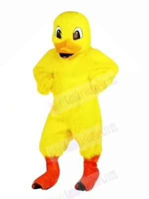 Strong Yellow Duck Mascot Costumes Cartoon	