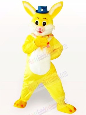 Yellow Rabbit Adult Mascot Costumes Cartoon