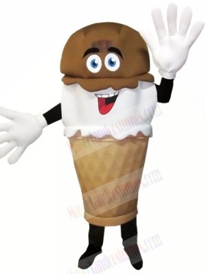 Hand-Dipped Ice Cream Mascot Costume Cartoon