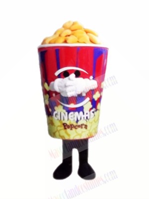 Funny Popcorn Mascot Costume Cartoon
