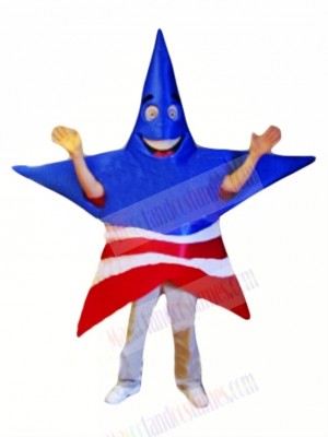 American Patriot Star Mascot Costume Cartoon	