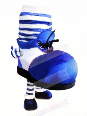 Blue Shoe Mascot Costume Cartoon