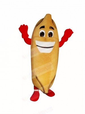 Funny Banana With Big Mouth Mascot Costume Cartoon