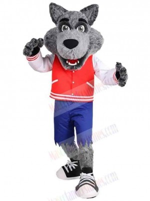 Wolf mascot costume