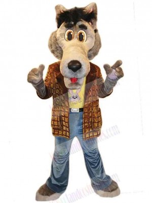 Wolf mascot costume