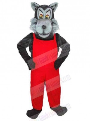 Wolf mascot costume