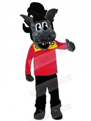 Wolf mascot costume