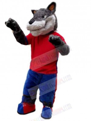 Wolf mascot costume