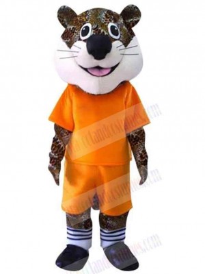 Leopard mascot costume