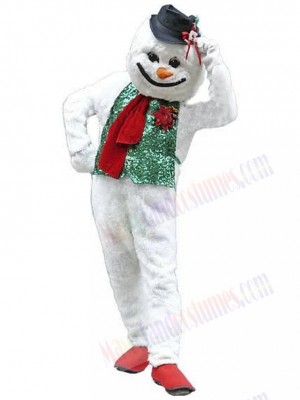 Snowman mascot costume