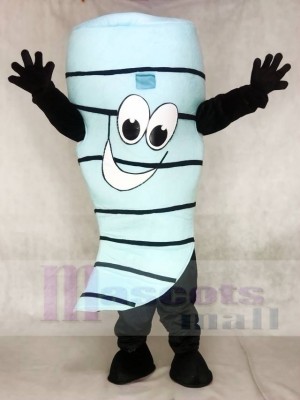 Light Blue Cyclone Hurricane Tornado Mascot Costumes