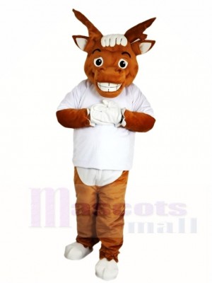 White Shirt Elk Wapiti Moose Mascot Costumes Animal