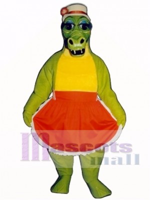 Alligator Bag with Apron & Hat Mascot Costume