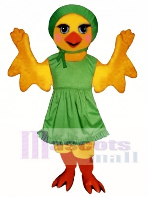 Cute Chickie Chick with Apron & Hat Mascot Costume