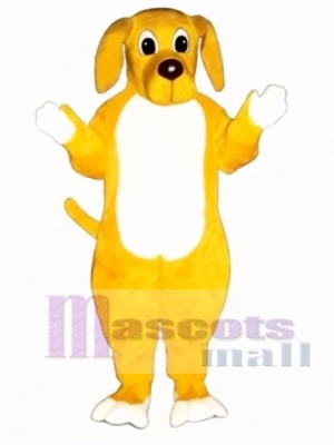 Cute Yellow Hound Dog Mascot Costume
