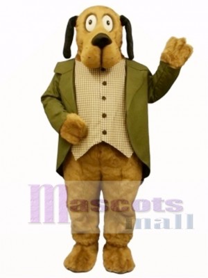Cute Doggie Dog with Suit Mascot Costume