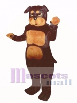 Cute Rottweiler Dog Mascot Costume