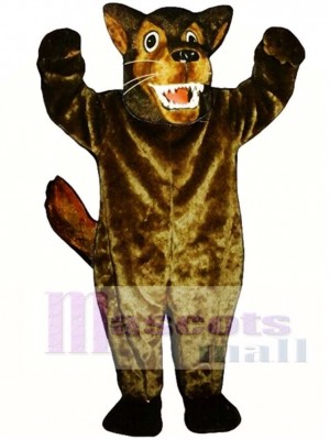 Cute Mean Wolf Mascot Costume