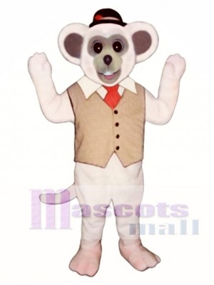 Marty Mouse With Vest And Hat Mascot Costume