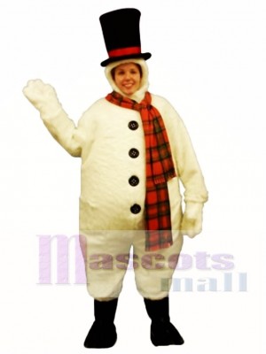 Snowman with Hood Mascot Costume