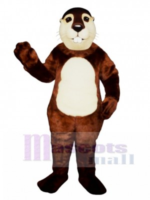 Fat Beaver Mascot Costume