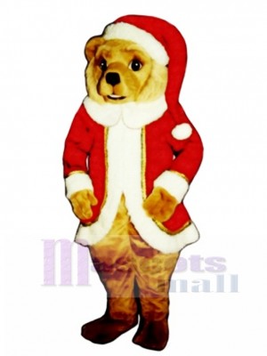 Red St. Bear Claws Christmas Mascot Costume