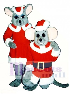 Chris Mouse (Kneeling) Christmas Mascot Costume