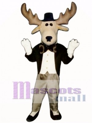 Cute Moose About Town Mascot Costume