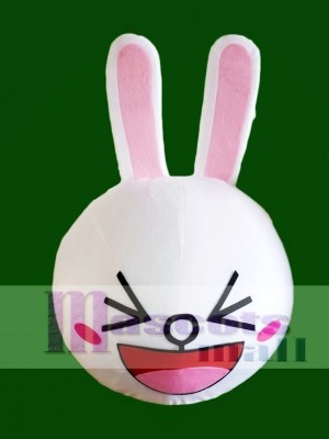 Grinning Cony Rabbit Bunny Mascot HEAD ONLY Line Town Friends 