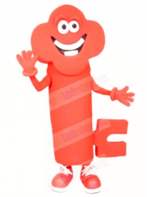 Red Happy Key Mascot Costumes Tool