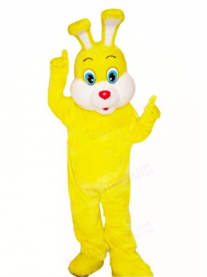 Yellow Easter Bunny Rabbit Mascot Costumes Animal 