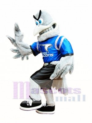 Gray Falcon Mascot Costume Grey Hawk Mascot Costumes