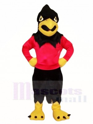 Black Falcon Eagle Mascot Costumes Bird Animal