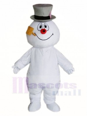 Frosty Snowman with Hat Mascot Costumes Christmas Xmas 