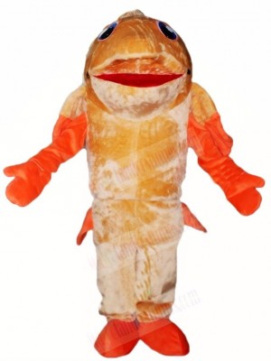 Orange Fish Mascot Costumes Aquatic Ocean Aquarium