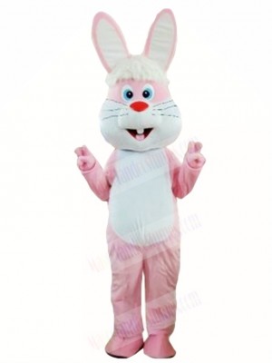 Funny Pink Rabbit Easter Bunny Mascot Costumes Animal