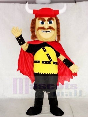 Red Strong Odin Viking Mascot Costumes People