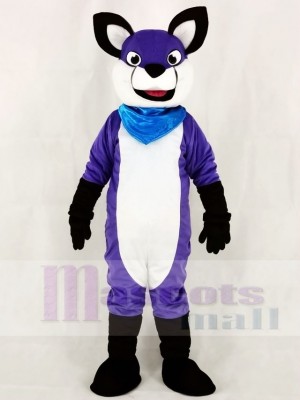 Fursuit Purple Wolf Husky Dog Mascot Costumes Animal