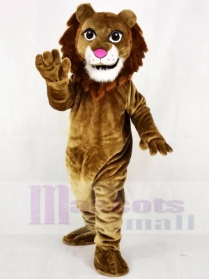 Realistic Friendly Lion Mascot Costume Animal 