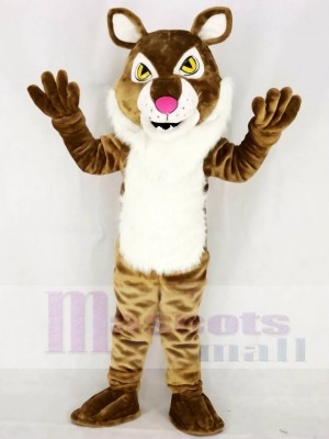 Light Brown Wildcat Bobcat Mascot Costumes Animal 