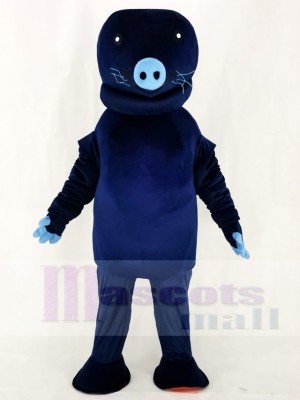 Zoo Navy Blue Manatee Mascot Costumes Animal 