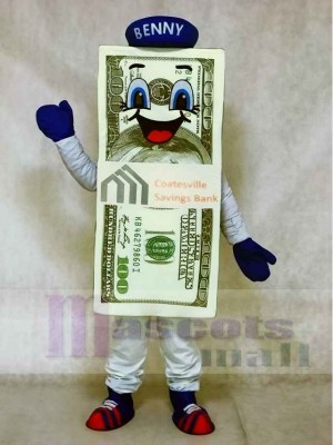 Dollar Bill for Bank Mascot Costumes with Hat
