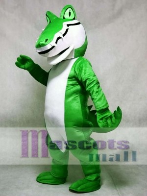 Adult Green Alligator Crocodile Gator Mascot Costume