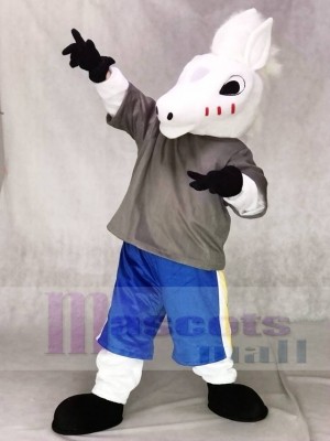 Cute Sport School Horse Mascot Costumes Animal  