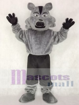 Grey Pro Wolf Mascot Costume Animal 