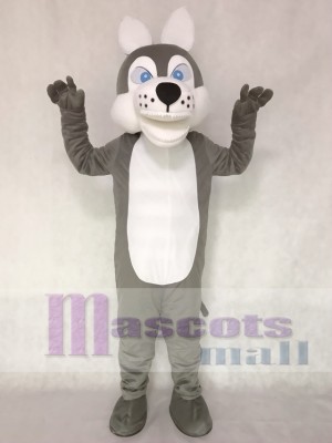 Grey Wolf Mascot Adult Costume