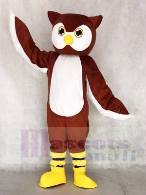 Brown Ollie Owl Mascot Costumes Animal