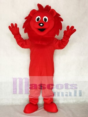  Red Lion Mascot Adult Costume Animal 