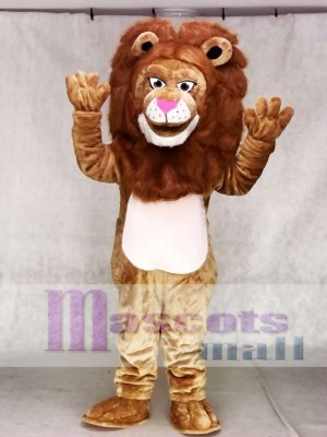 Fierce  Brown Wally Lion Mascot Costume Animal