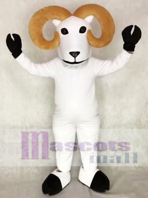 White Ram Mascot Costume